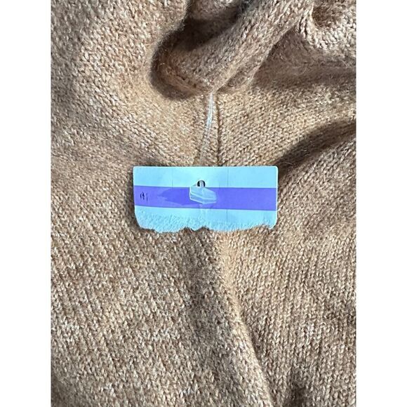 Open Edit Sweater Women's Size Large Brown Asymmetric Side Slit Hem Tunic NWT - Picture 9 of 12